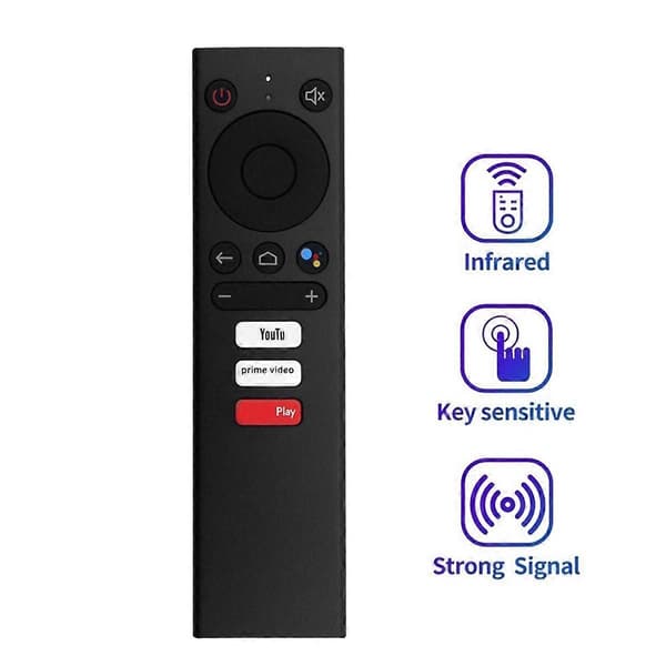 Ersättningsfjärrkontroll Kompatibel med MECOOL KM1/KM6/KM8/KM9/KM8S 4K Certifierad Android TV Box-WELLNGS