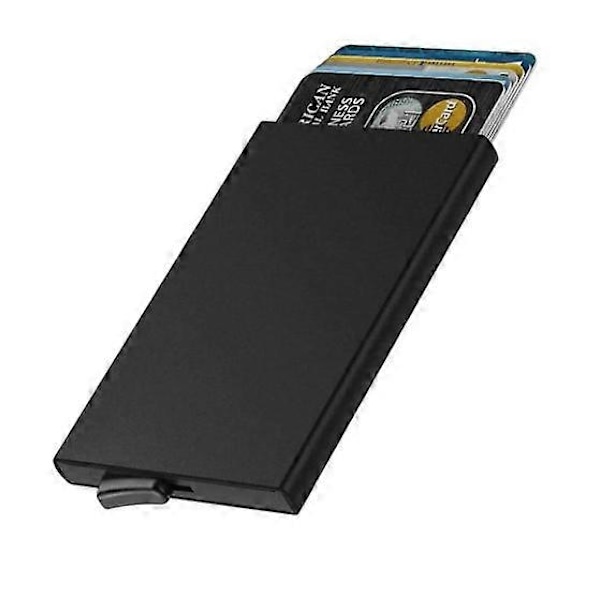 Smart Beskyttelses Wallet Kortholder sort-WELLNGS