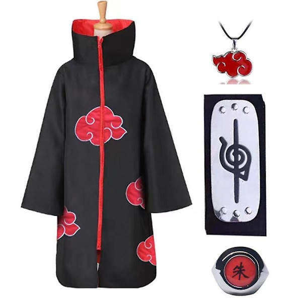 Halloween Cosplay -juhlat Naruto Akatsuki -viitta Anime Cosplay -asusetti Asun lahja -WELLNGS XL