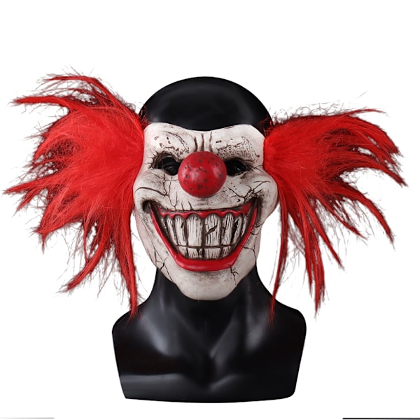 Twisted Metal Sweet Tooth -klovnin naamio Cosplay Verinen Puoli Kasvot Klovni Lateksi Naamio Halloween Karnevaali Purim Juhla Puvut Tarvikkeet -WELLNGS Sweet Tooth Joker