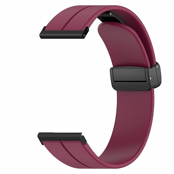 24mm silikonihihna Suunto Spartan Sport Wrist HR Baro/ Suunto 7 -paksu jousipuikko - WELLNGS Wine Red