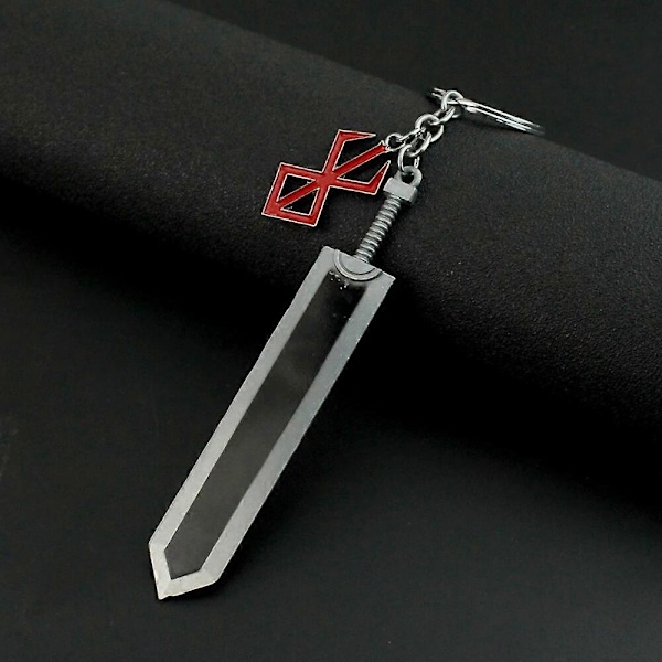 Berserk Anime Avaimenperä Guts Miekan Korusetti Avaimenperä Avaimenperät Miehille Naisille Asusteet Avaimenperä Riipus-WELLNGS 4