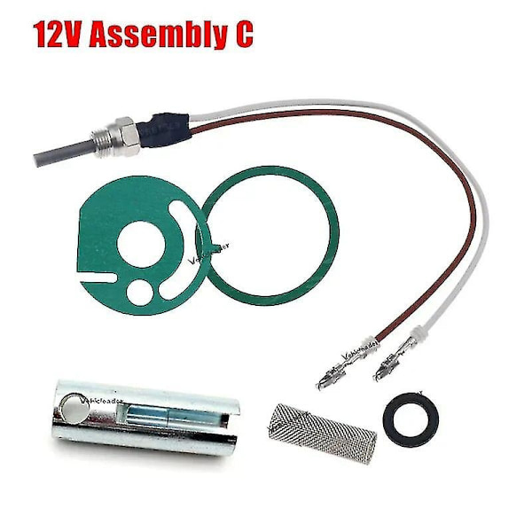 12v/24v Varmeapparat Deler Glødeplugg Keramisk Pin+ Pakninger+sil+ Skiftenøkkel 252106011000 for Eberspacher Hydronic D4wsc D5wsc-WELLNGS 12V Assembly C