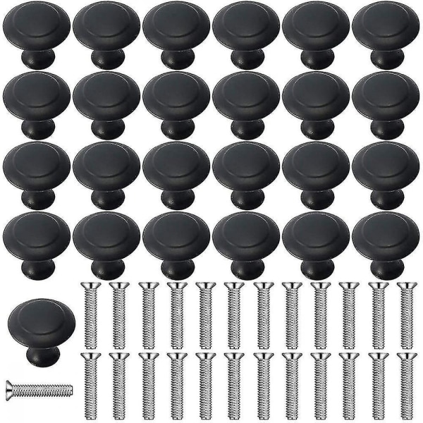 25 stycken Skåpshandtagsknoppar 30 mm för badrum, skåp-WELLNGS