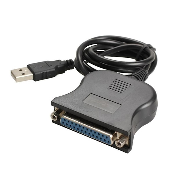 Usb Db25 25pin Male To Female Printer Parallel Port Ieee 1284 Lpt Adapter-WELLNGS