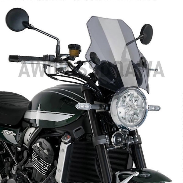 900 RS Motorcykel Justerbar Vindskærm til KAWASAKI Z900RS Z900 RS 2018 2020 2021 - 2022 - WELLNGS Black