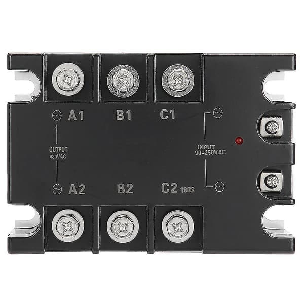 3-faset 40A AC AC Solid State Relæ SSR Input 90-250VAC Load 24-480VAC TSR-40AA H-WELLNGS