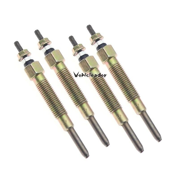 4 stk. Alu-Legering Bilvarmer Glødeplugger til Nissan Urban 2003 /td25/td27/pn-165/11065-43g01 Modificeringstilbehør-WELLNGS