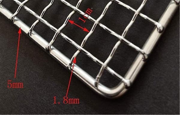Rostfritt stål Bbq Mat Net-WELLNGS 35x35cm
