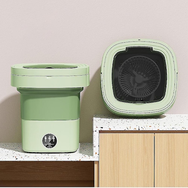11L Taitettava pesukone linkouskuivaimella, sininen valo sterilointi pyykinpesukone alusvaatteille vauvan vaatteille-WELLNGS Green UK Plug