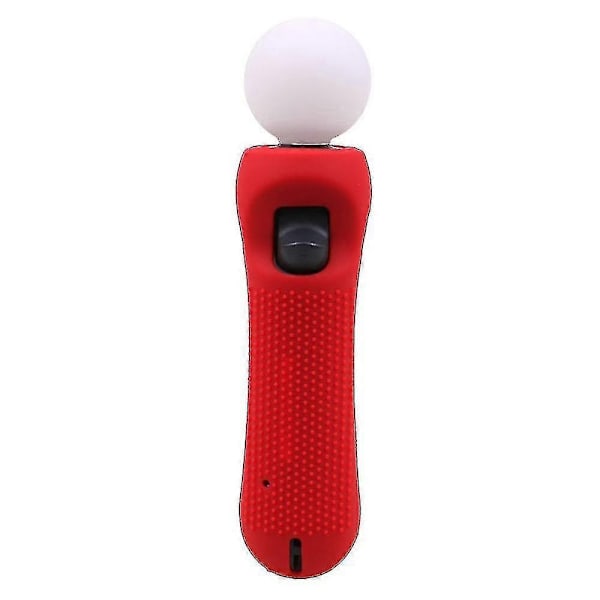 Til Playstation PS VR Move Bevægelsescontroller Skridsikker Silikon Gummi Beskyttelsesdækning Sort Blå Rød JP Guanguan-WELLNGS Red