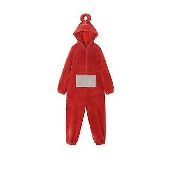 Teletubbies-asu Disi Bodysuit Lala Roolipeli Pyjamat Aikuisten Pyjamat Eläinpyjamat Bodysuit-WELLNGS Red L