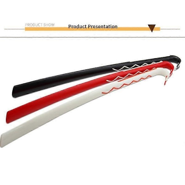 60 cm muovinen ammattimainen kenkälusikka laiska kenkälusikka pitkäkahvainen kenkävetäjä kenkälusikka - WELLNGS 02 60CM