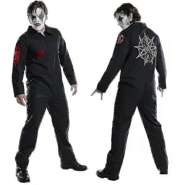 Band Slipknot rollespilskostume løs jumpsuit Halloween performance kostume sæt - WELLNGS S