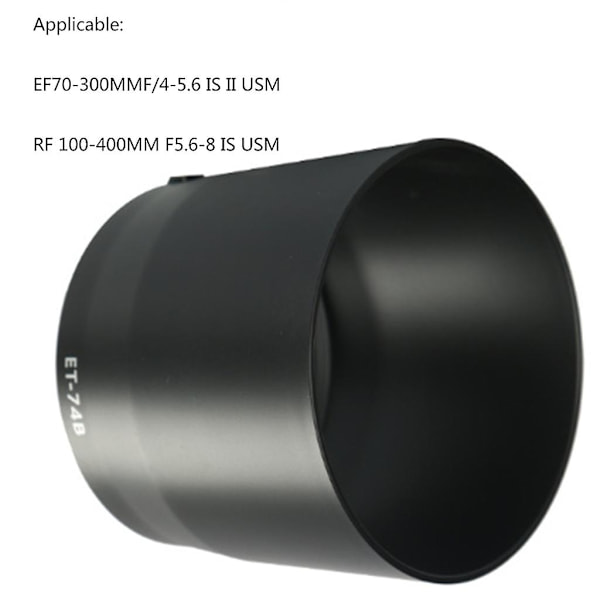 Et-74b reversibel objektivdeksel for Canon Rf 100-400mm F5.6-8 &amp; Ef 70-300mm F/4-5.6 objektiv for Canon R Rp Ra R5 R6 R3-WELLNGS