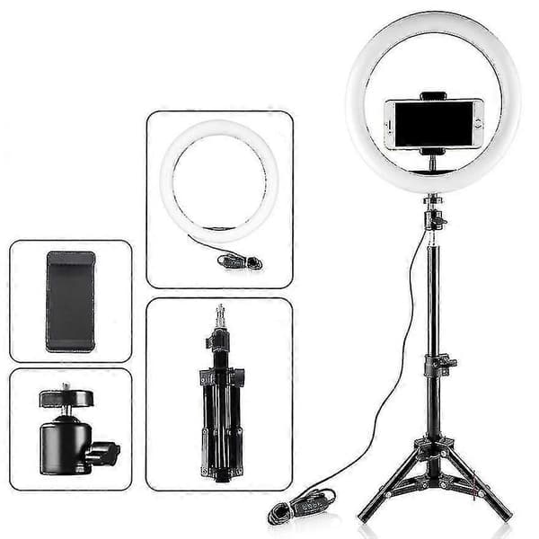 Selfie 18 LED Ring Light med Tripod - WELLNGS 160cm tripod