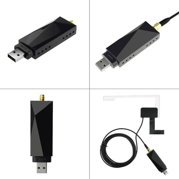 DAB + Antenne med USB-adapter Android Bilradio GPS Stereo Mottaker Spiller for Universal-WELLNGS
