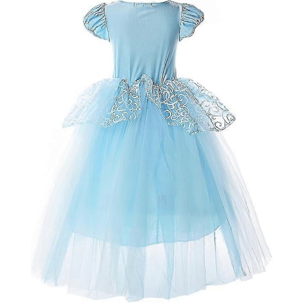 Tuhkimo-mekko tylli prinsessa asu naamiaiset tyttö-WELLNGS 110cm