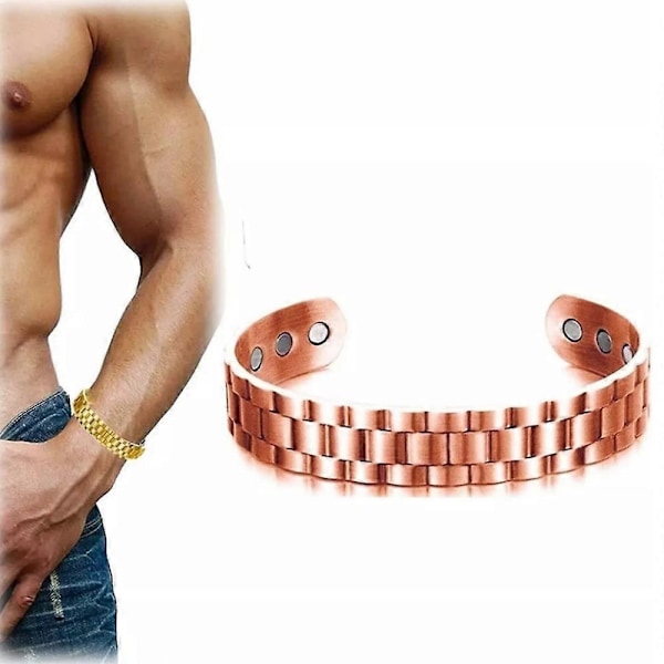 Prostapower, Prostapower magneettinen kupariranneke, Prosta Power magneettinen kupariranneke-WELLNGS silver