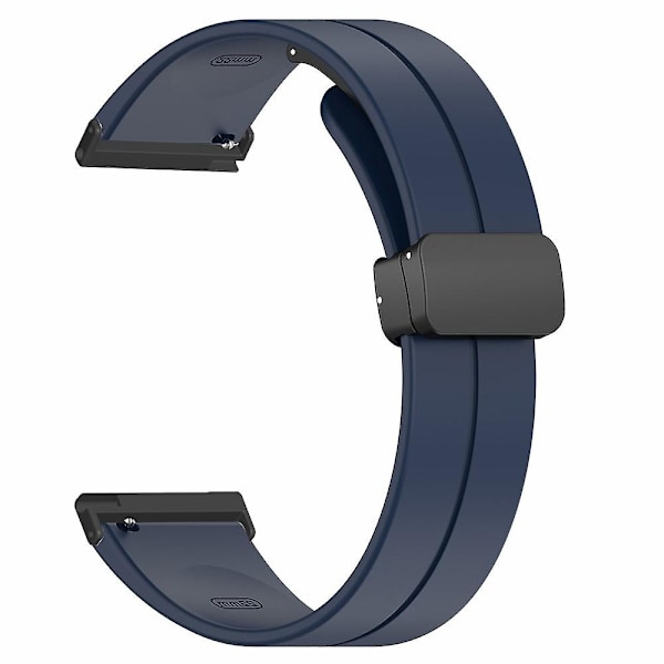 24mm silikonarmbånd for Suunto Spartan Sport Wrist HR Baro/ Suunto 7 (tykk fjærstang) - WELLNGS Midnight Blue