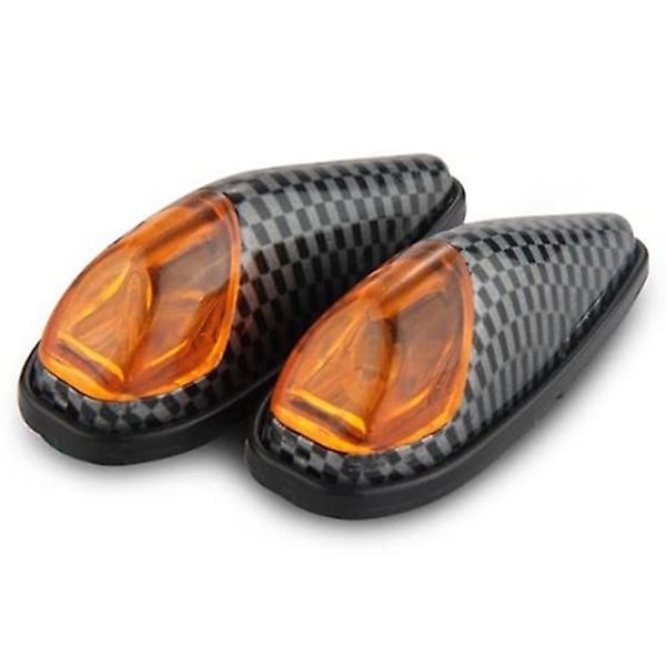 2 X Motorcykelindikatorer Hög LED Mini Indikator Blinkande Signalljus-WELLNGS