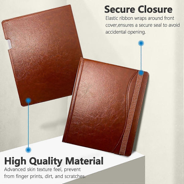 Kompatibel med Remarkable Paper Pro Fodral Kortplatser Ställ PC+PU Läder E-läsare Omslag med Pennhållare - Brun-WELLNGS Brown