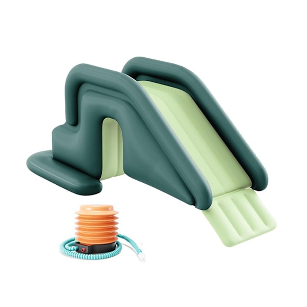Ny Oppustelig Vandrutsjebane, Splash Oppustelig Pool Vandrutsjebane, Sommer Pool Tilbehør Børn Indendørs og Udendørs Vandlegetøj - WELLNGS Green