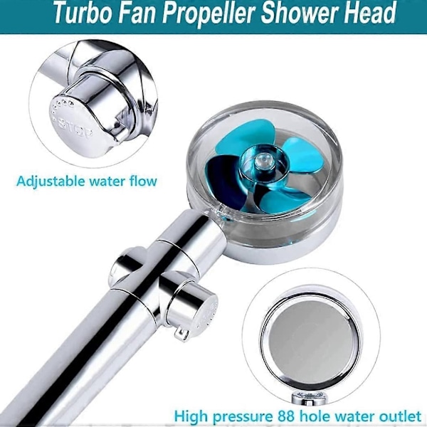Turbo Hydro Jet Brusehoved Håndholdt Håndholdt 360 Hydrojetting Brusehoved Hydro Høj Jet Tryk Jet Bruse 260*75mm-WELLNGS