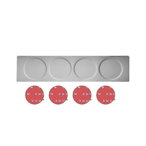 Magnetiska kryddburkar med väggmonterat ställ i rostfritt stål, kryddburkar med kryddmärkning, hög kvalitet - WELLNGS Rack for 4 pcs