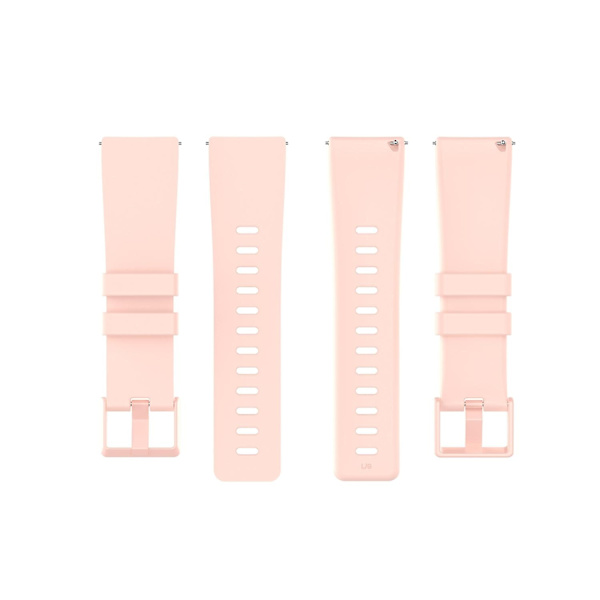 Silikoneurrem til Fitbit Versa 2/Versa Lite/Størrelse: L-WELLNGS Pink Other Phone Models