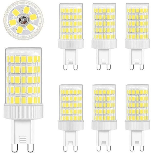 G9 LED-lampa Cool White, 10W G9-lampa 6000K-lampa, 6-pack-WELLNGS