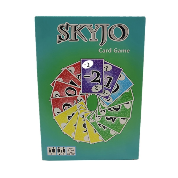 1 kartong med "Skyjo Card Game" Family Gathering Game Card Holiday G-WELLNGS