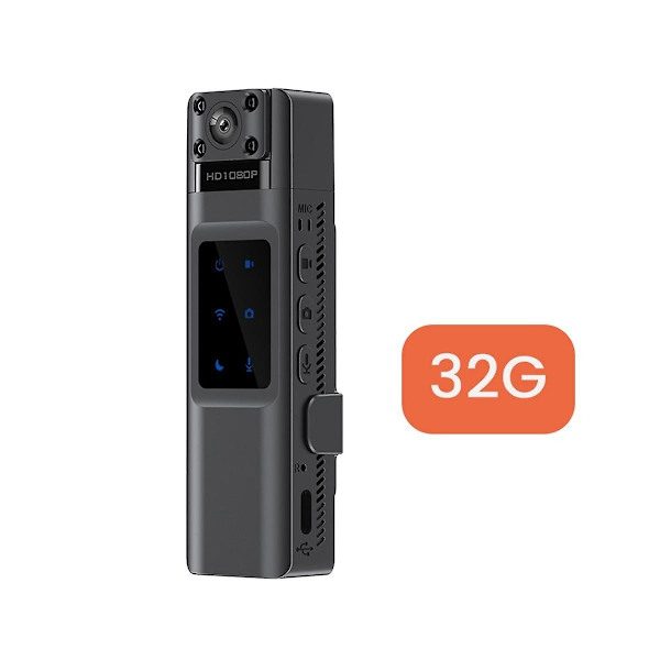 1080p Mini Kamera Rörelsedetektering Bärbar Digital Wifi Videoinspelare Kroppskamera Nattvision Re-WELLNGS