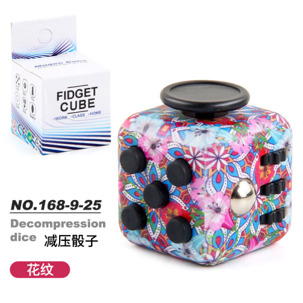 Fidget Cube, Black-WELLNGS