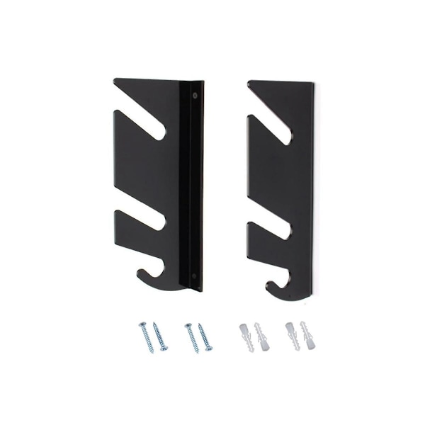 Skateboard vægmontering display rack med bøjle krog, akryl skateboard rack holder til longboard skateboard-WELLNGS