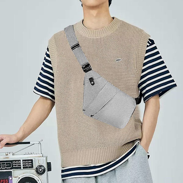 2024 Ny Wander Anti-tyveri Rejsetaske Sling Bag Rejsetaske-WELLNGS Army Green