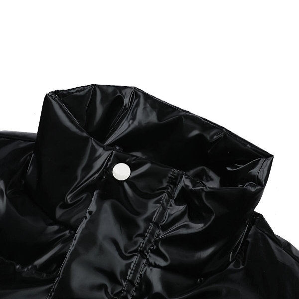 Sliktaa Herre Vandtæt Ærmeløs Jakke Blank Puffer Vest-WELLNGS Black XXXS