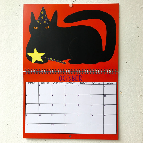 2024 Kitty Kalender | 2024 Väggkalender | Kattkalender | 2024 Väggplanerare-WELLNGS 2024