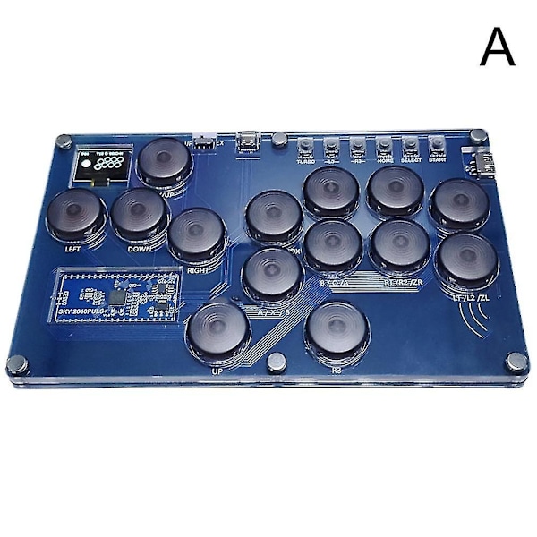 Joystick Hitbox Keyboard Arcade Stick Controller för PS5, PS-WELLNGS Gray