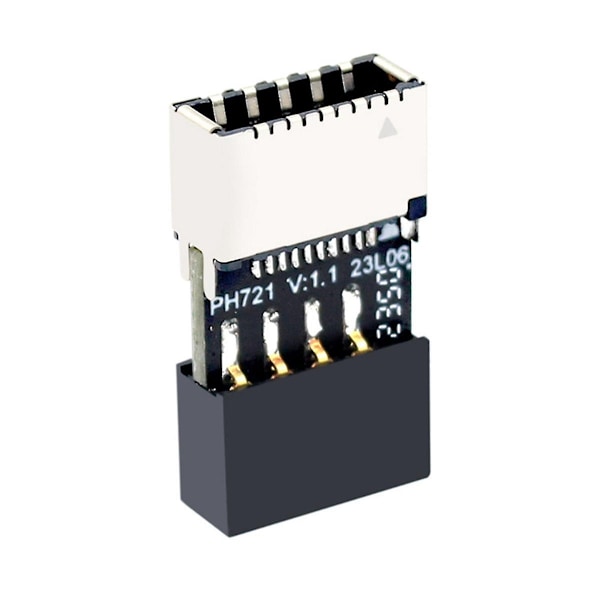 Moderkort USB2.0 9-stifts till TYPE-E Honadapter Chassi TYPE-C Uttag 9-stifts USB 2.0 Förlängningskort - WELLNGS