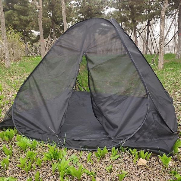 Gazebo-nettingstelt for utendørs camping, øyeblikkelig pop-up telt, pustende netting, hage, reise, fest - WELLNGS Tent with cushion