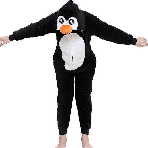 Børne Unisex Super Soft Fleece Pingvin Onesie Nw1-WELLNGS 0 2-3 Years