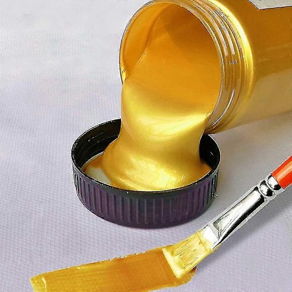100ml Gullmaling Metallisk Akrylmaling, Vannfast Ikke Falmet For Statuaryfarging - Sfygv-WELLNGS Gold