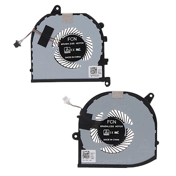 GPU CPU Cooling Fan for Precision 5530 M5530 XPS 15 9570 XPS15 7590 Laptops-WELLNGS CPU GPU