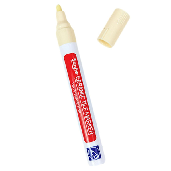 Vanntett Fugenfyllerpenn for Fliser Lettvekt Flisfyllingstilbehør for Restaurering av Flisvegg Fl-WELLNGS Beige 1pcs