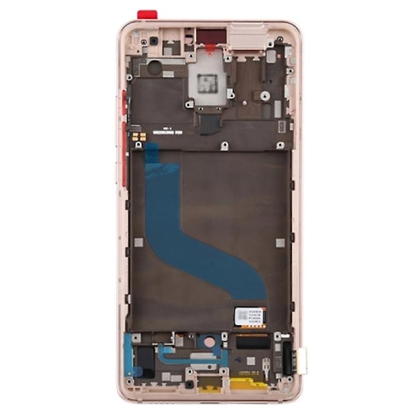 for Xiaomi Mi 9T/Mi 9T Pro/Redmi K20/Redmi K20 Pro LCD-skærm og digitizer-samling+ramme-WELLNGS Pink gold