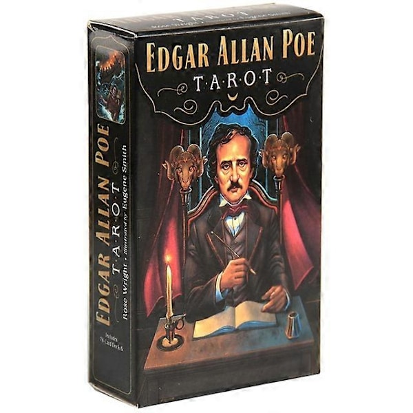 Livets Cirkel Tarot Spådom Oracle Kort Tapet Familj Fest Casual Brädspel med PDF Guide - WELLNGS Edgar Allan Poe