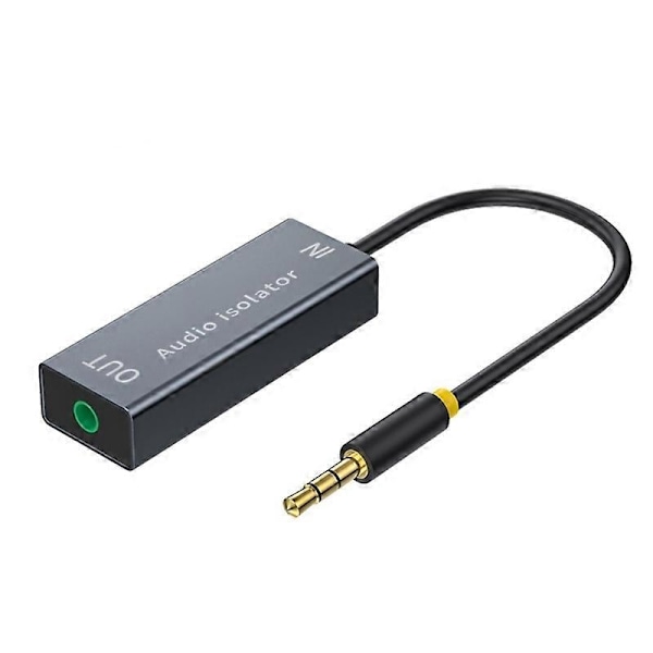 Jordingssløyfe Støyisolator, Støyfilter, Eliminerer Summelyd for Bilstereo/Hjemmestereoanlegg 12,5cm Lengde-WELLNGS