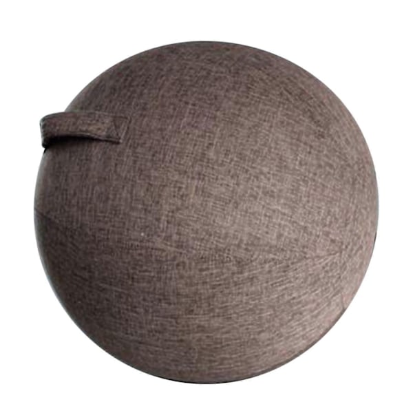 Slidstærkt Yoga Bold Betræk 65cm Fødselsøvelse Pilates Bold siddende på en bold Betræk Ærme med Bærehåndtag Opbevaringspose-WELLNGS Coffee Cover Only, Ball NOT included