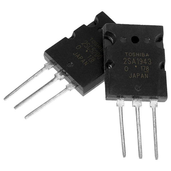 5 par sorte 2SA1943 2SC5200 høj effekt matchede audiotransistorer - WELLNGS